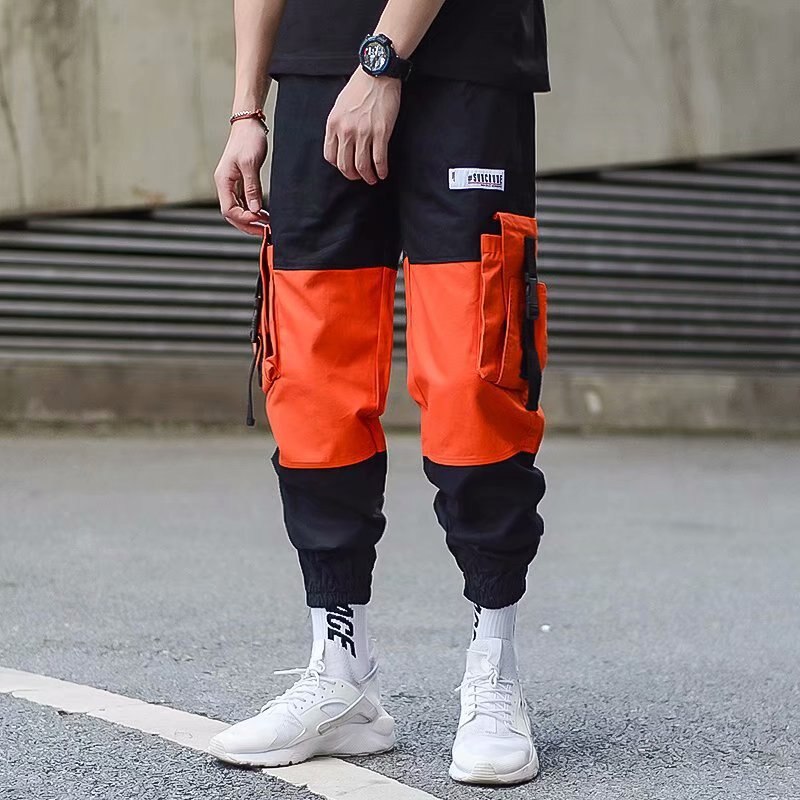 Harajuku Streetwear Cargo Pants - 2XL / Black/Red - Bottoms - Pants - 20 - 2024