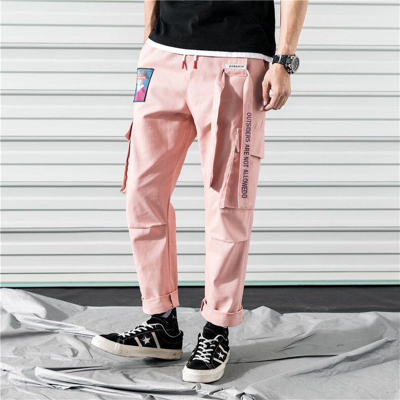 Harajuku Streetwear Cargo Pants - XL / Pink - Bottoms - Pants - 37 - 2024