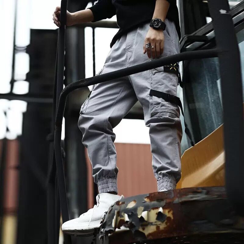 Harajuku Streetwear Cargo Pants - XL / Grey - Bottoms - Pants - 42 - 2024