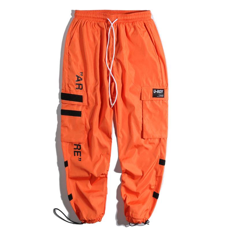 Harajuku Style Harem Joggers - Orange / XXL - Men’s Clothing & Accessories - Pants - 19 - 2024