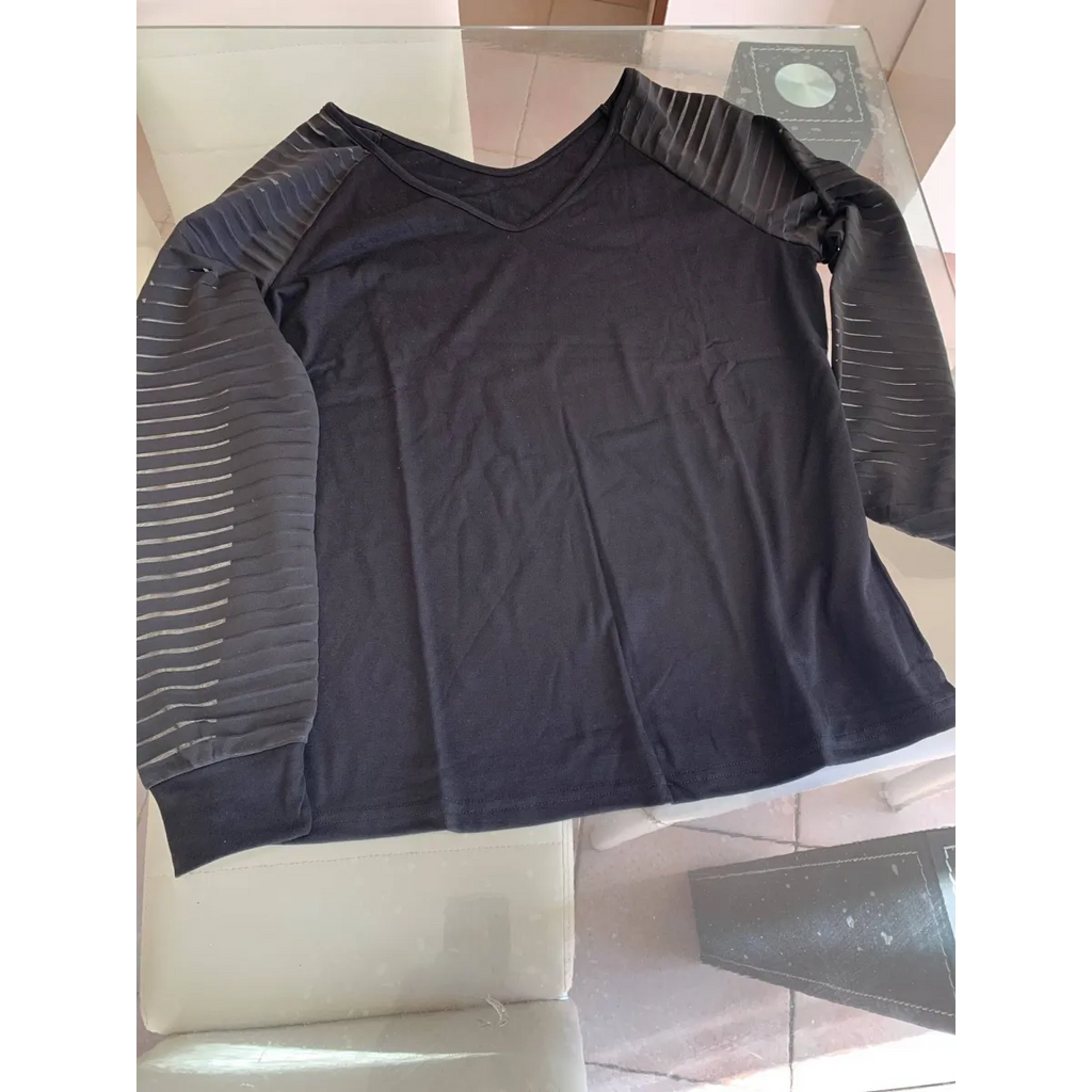 Harajuku Style Mesh Sleeve Shirt - T-Shirts - 2