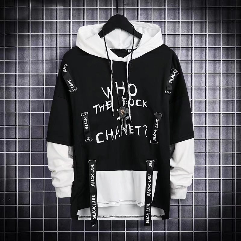 Harajuku Styled Hoodies - Who The Fock - Black/White / M / Nearest Warehouse - Tops & Tees - Shirts & Tops - 46 - 2024