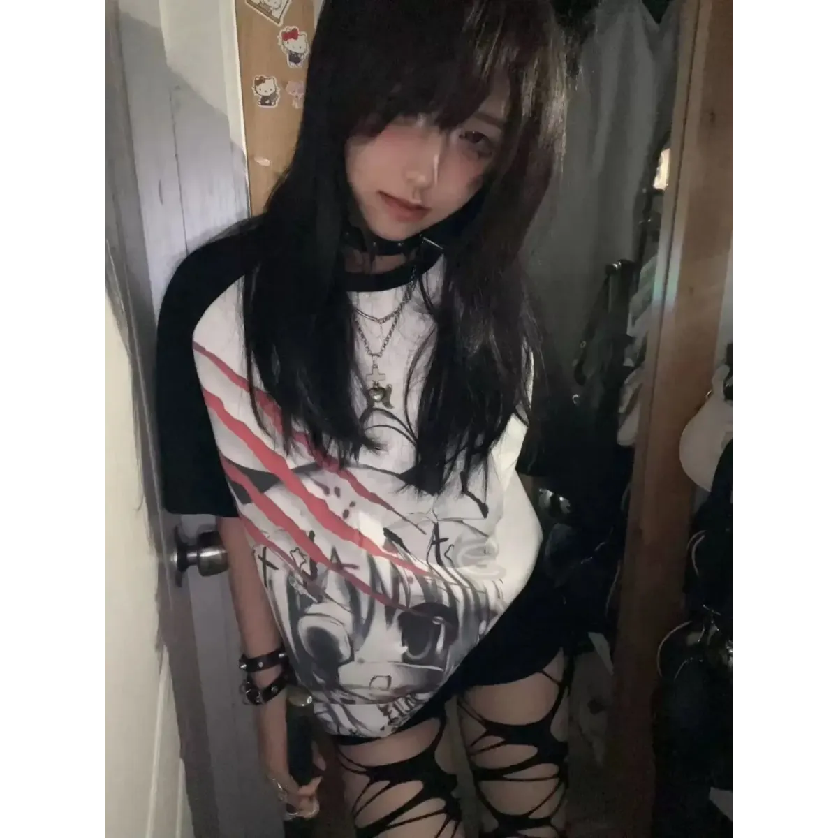 Yami Kawaii T-Shirt – Harajuku Subculture Tee - T-Shirts - Short - Round - Tops - 3
