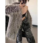 Gothic Dragon Print Baggy Jeans – Harajuku Y2K Aesthetic Denim - Bottoms - Women’s Jeans - 4