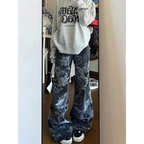 Gothic Dragon Print Baggy Jeans – Harajuku Y2K Aesthetic Denim - Bottoms - Women’s Jeans - 2