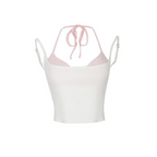 Halter Crop Top Set – Harajuku Y2K Kawaii Cami - Women’s Clothing & Accessories - Sleeveless - Sweetheart - Camisole - 1