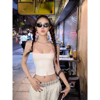 Halter Crop Top Set – Harajuku Y2K Kawaii Cami - Women’s Clothing & Accessories - Sleeveless - Sweetheart - Camisole - 4