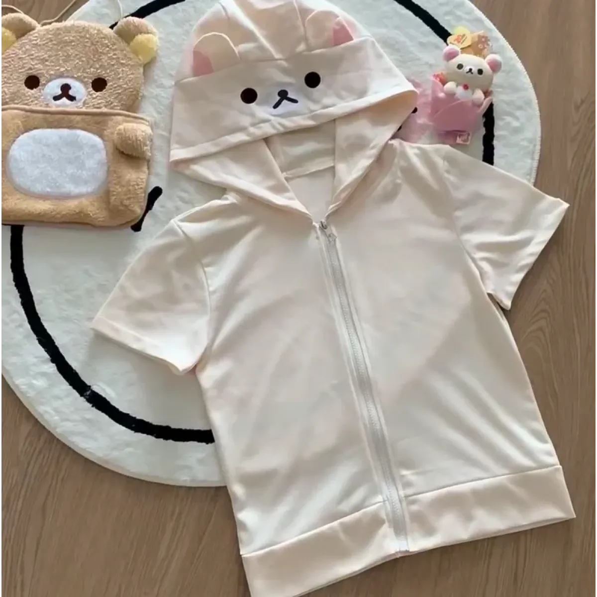 Kawaii Bear Hoodie - Harajuku Y2K Zipper Sweatshirt for Women - T-Shirts - Hooded - Hoodies - 14