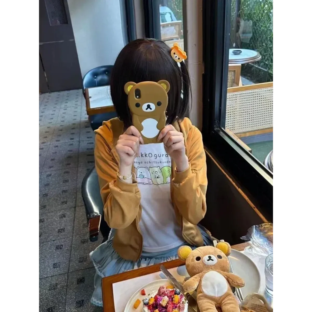 Kawaii Bear Hoodie - Harajuku Y2K Zipper Sweatshirt for Women - T-Shirts - Hooded - Hoodies - 3