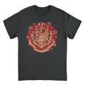 Hogwarts Christmas Crest Black T-Shirt - T-Shirts - T-Shirt - 1