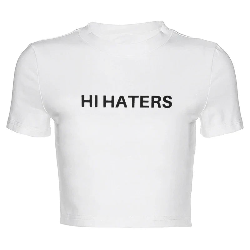 Hi Haters Gothic T-shirt - T-Shirts - Shirts & Tops - 5 - 2024