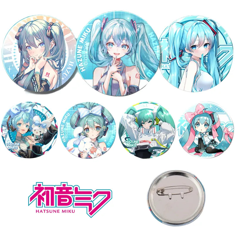 Hatsune Miku Anime Kawaii Button Pin - Cute Badges for Anything - Anime - Apparel & Accessories - 1 - 2024