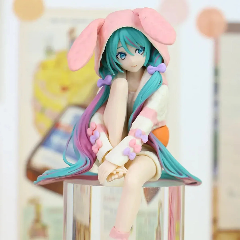 Hatsune Miku Bunny Hoodie Sleepwear PVC Figurine - Hoodies & Sweatshirts - Figurine - 1