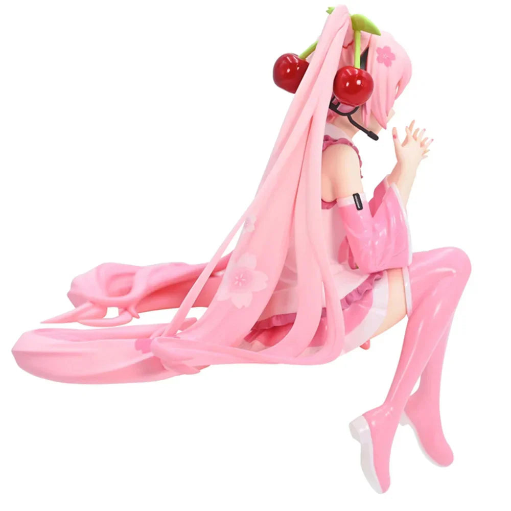 Hatsune Miku Cherry Blossom Pink PVC Figure - No Box - Anime - Action & Toy Figures - 4 - 2024