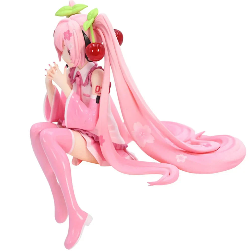 Hatsune Miku Cherry Blossom Pink PVC Figure - No Box - Anime - Action & Toy Figures - 5 - 2024