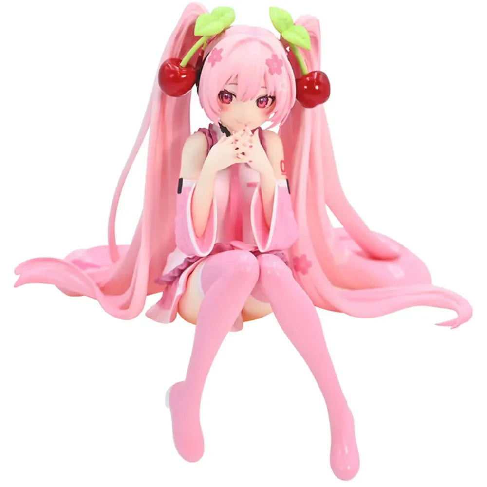 Hatsune Miku Cherry Blossom Pink PVC Figure - No Box - Anime - Action & Toy Figures - 7 - 2024