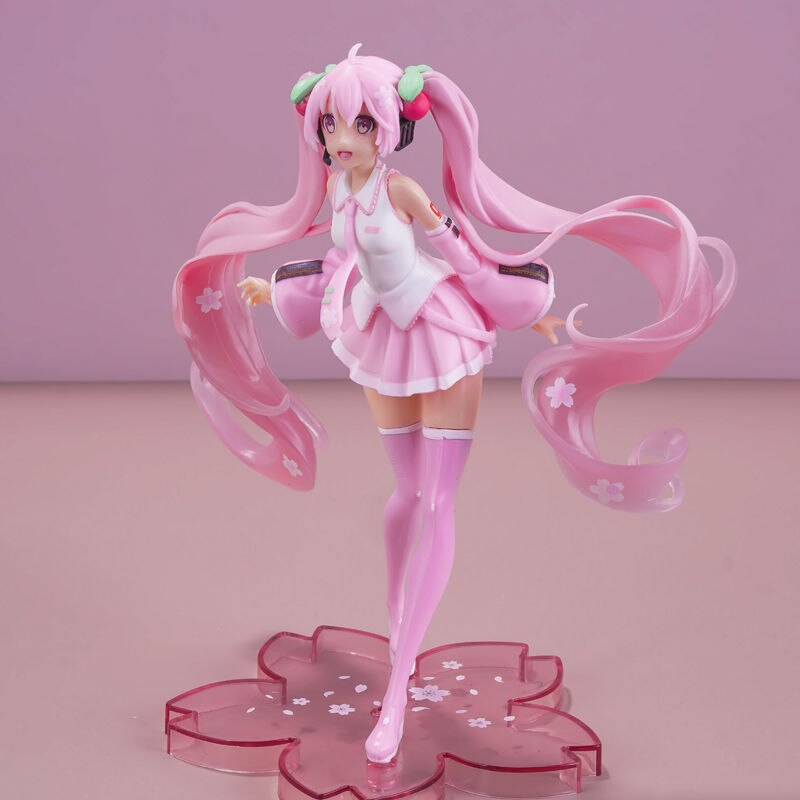 Pink Cherry Blossom Hatsune Miku Figure - Anime - Clothing - 3 - 2024