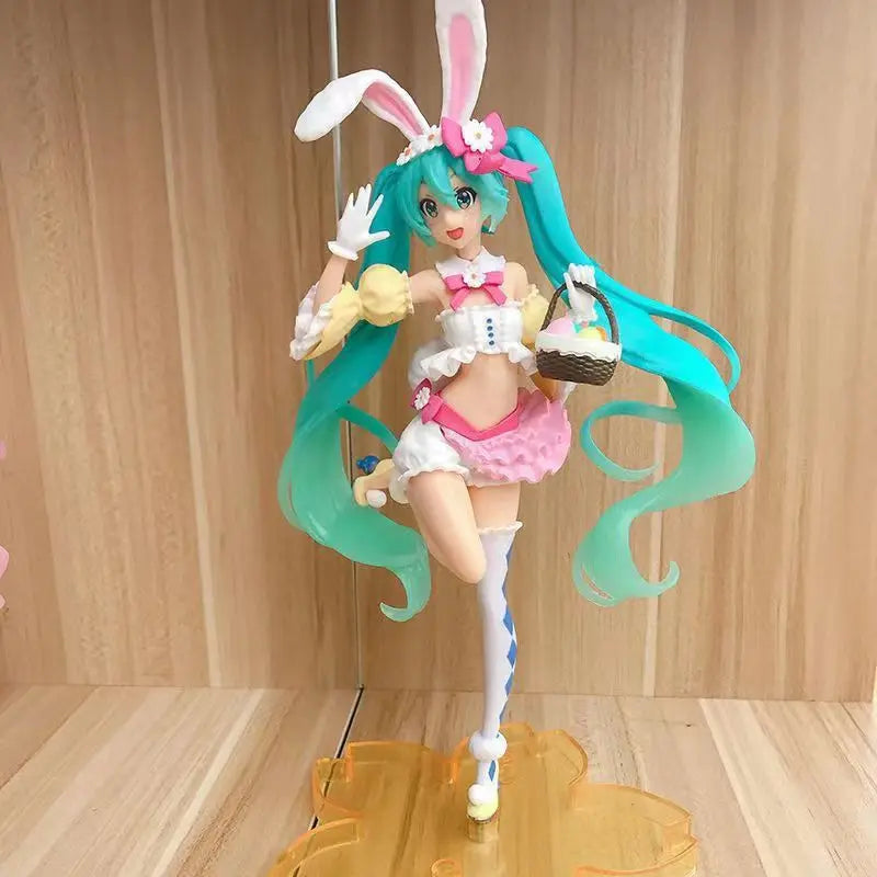 Cute Anime Miku Figurines - Rabbit ear Hatsune - Anime - Action & Toy Figures - 15 - 2024