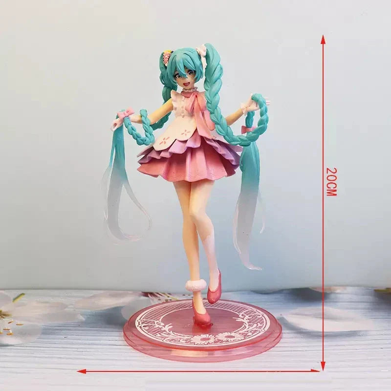 Cute Anime Miku Figurines - Long hair Hatsune - Anime - Action & Toy Figures - 16 - 2024