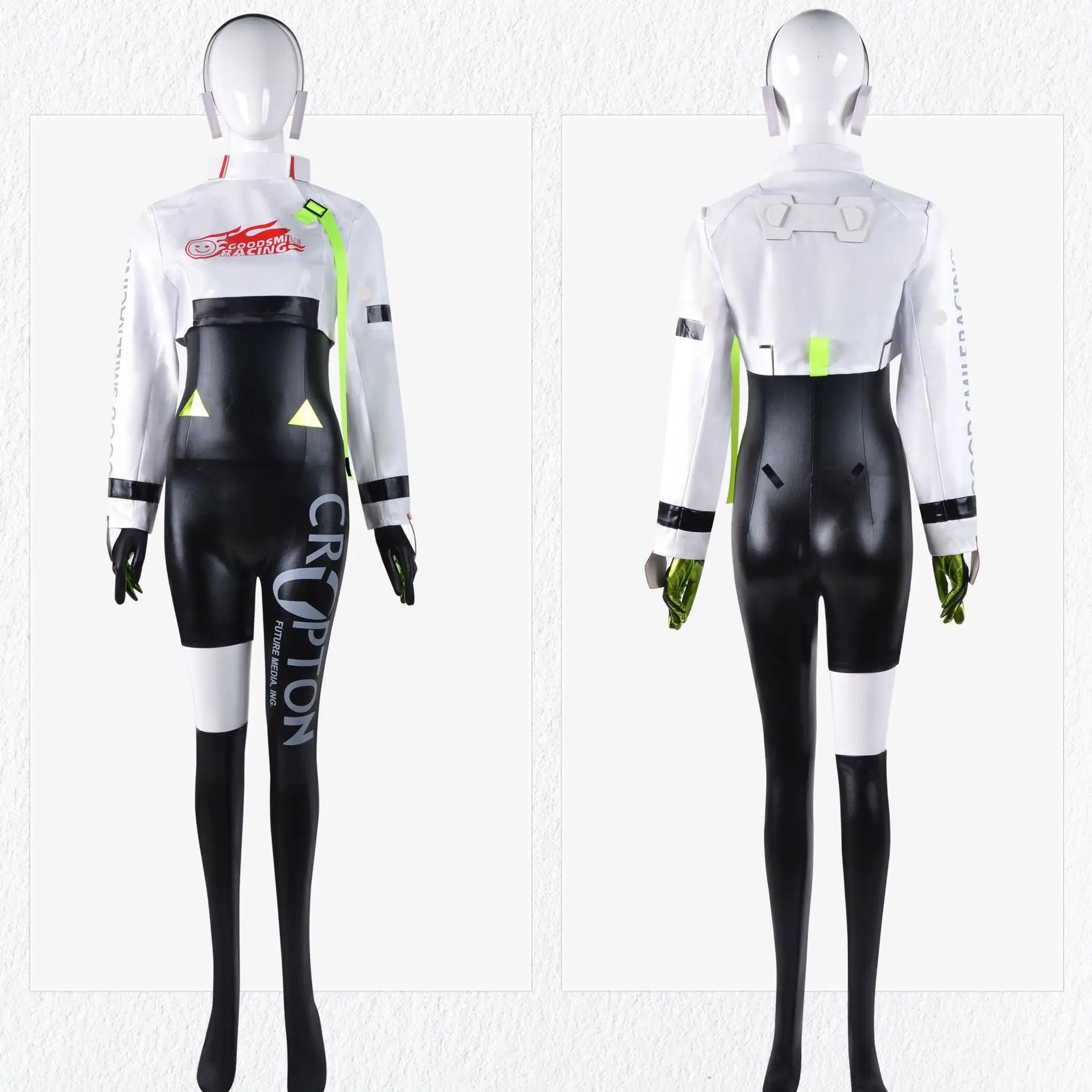 Hatsune Miku Racing 2022 Cosplay Costume – Full Bodysuit with Wig and Gloves - Anime - Costumes - 2025 - 4