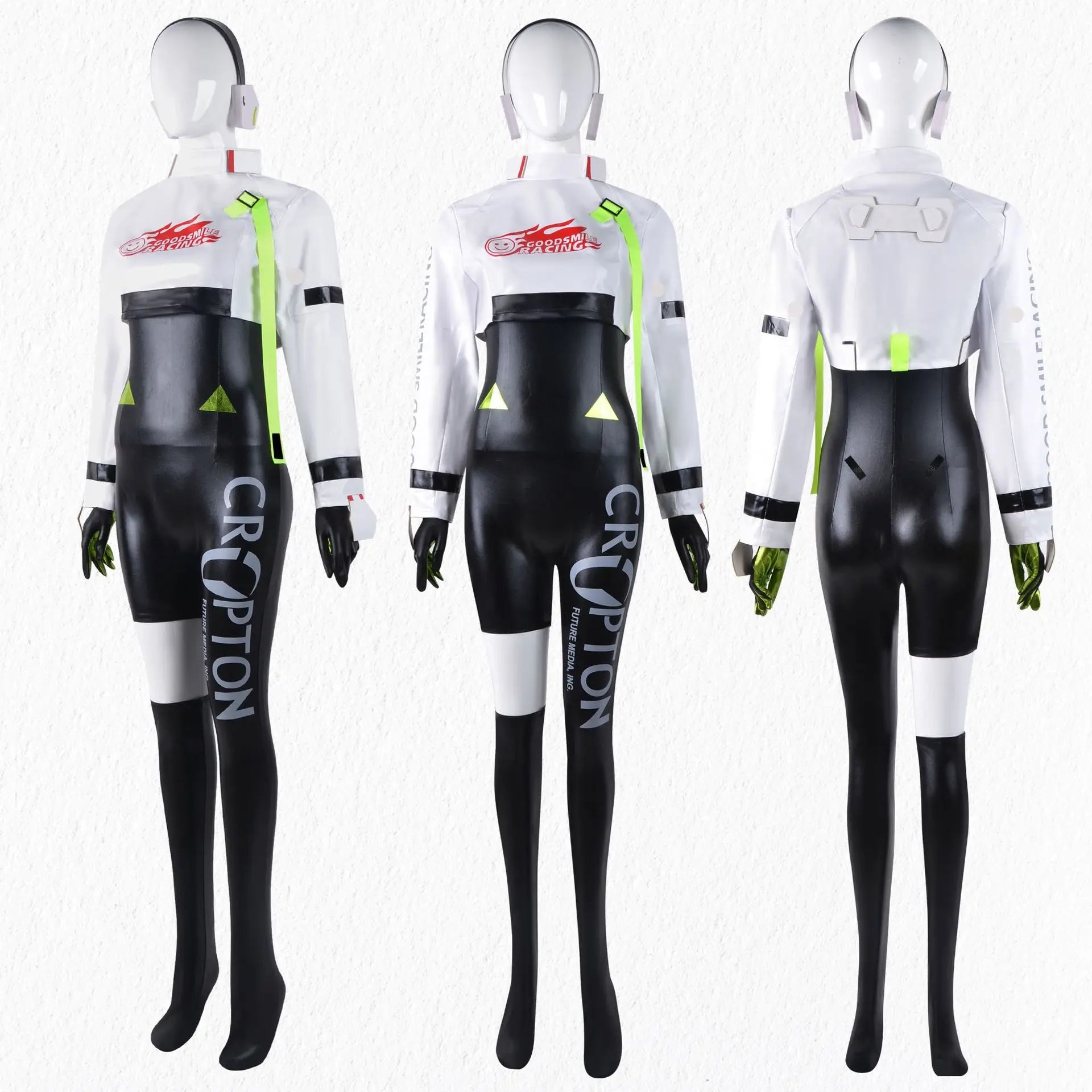 Hatsune Miku Racing 2022 Cosplay Costume – Full Bodysuit with Wig and Gloves - Anime - Costumes - 2025 - 13