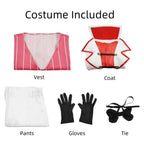 Hazbin Hotel Lucifer Cosplay Costume - Suit Vest Wig - Cosplay - Long - Cosplay - 5