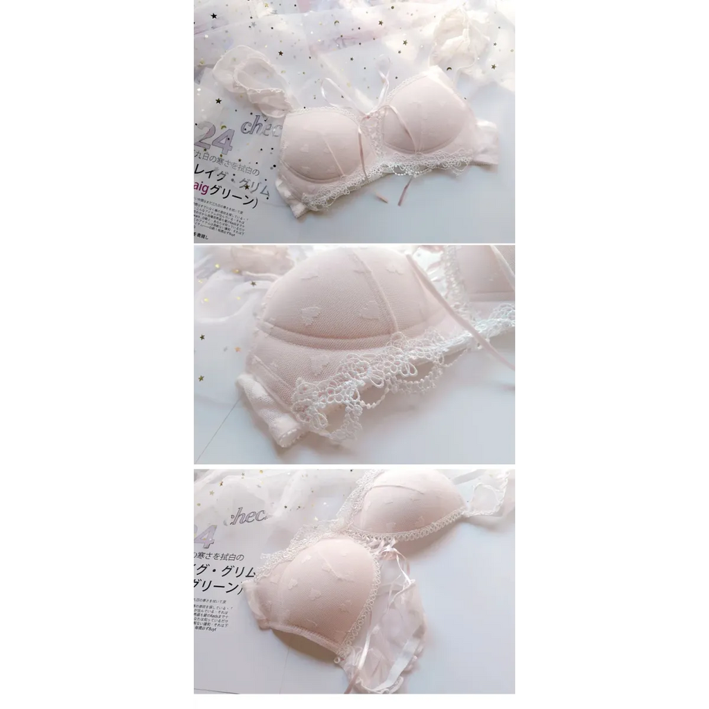 Harajuku Kawaii Fashion Japanese Heart Lace Lingerie Set - Women’s Clothing & Accessories - 9