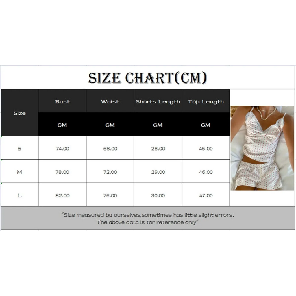 Sweet Heart Print Pajama Set - Women’s Clothing & Accessories - Sets - 8