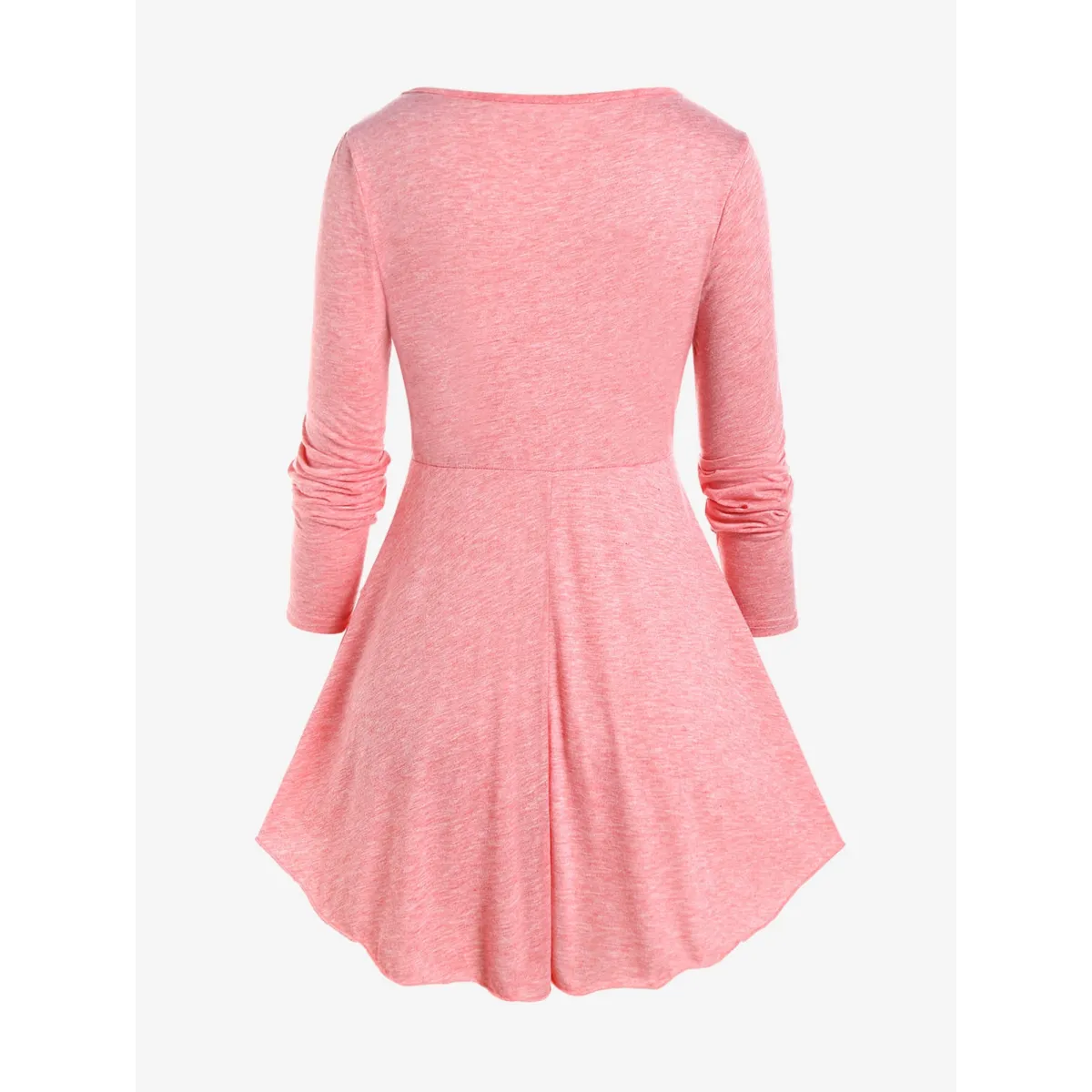 Heart Ring Layered Long Sleeves Dress - All Dresses - 1