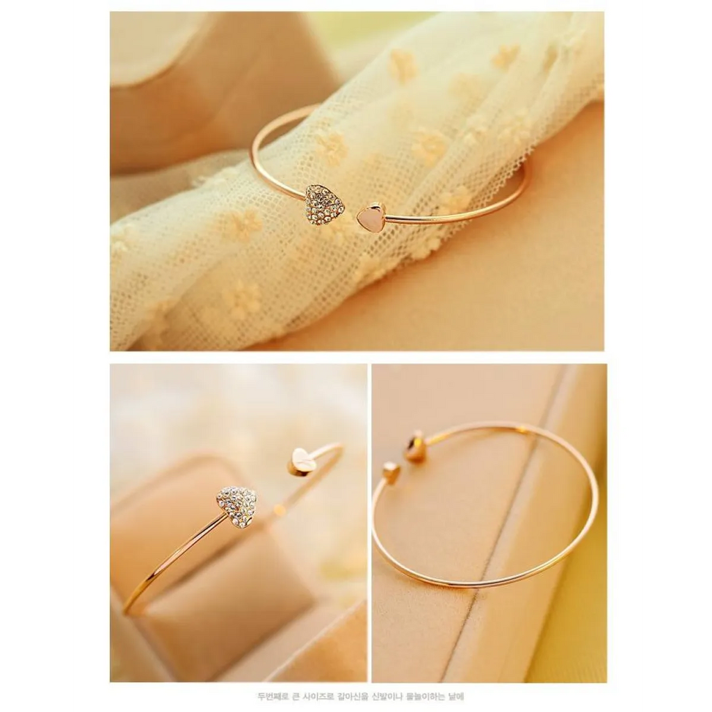 Women’s Heart Shaped Bracelet - Women’s Clothing & Accessories - 7