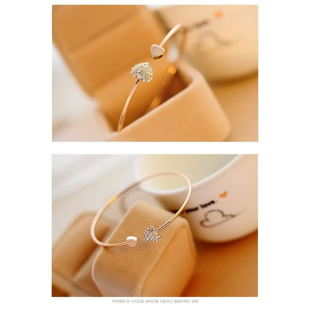 Women’s Heart Shaped Bracelet - Women’s Clothing & Accessories - 8