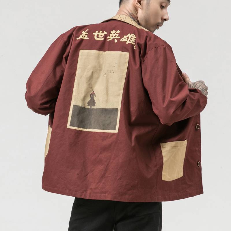 Japanese Hero Kanji Writing Jacket - Jackets & Coats - Coats & Jackets - 10 - 2024