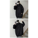 Harajuku High Neck Hoodie - Hoodies & Sweatshirts - Men’s Hoodies - 22