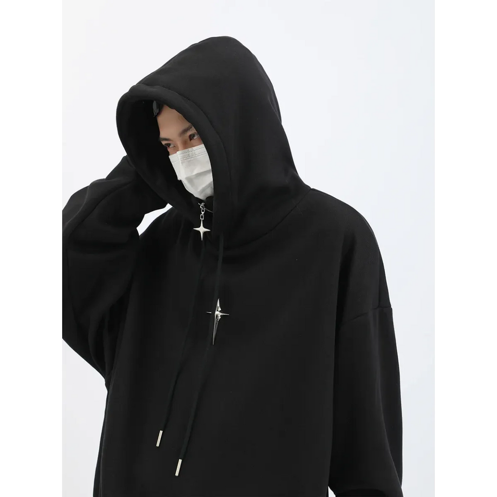 Harajuku High Neck Hoodie - Hoodies & Sweatshirts - Men’s Hoodies - 8
