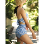 High Waist Bikini Set – Vintage Print Summer Swimwear - Sexy Products - Swimwear - 14