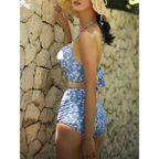 High Waist Bikini Set – Vintage Print Summer Swimwear - Sexy Products - Swimwear - 15
