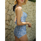 High Waist Bikini Set – Vintage Print Summer Swimwear - Sexy Products - Swimwear - 16