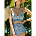 High Waist Bikini Set – Vintage Print Summer Swimwear - Sexy Products - Swimwear - 18