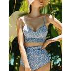 High Waist Bikini Set – Vintage Print Summer Swimwear - Sexy Products - Swimwear - 2