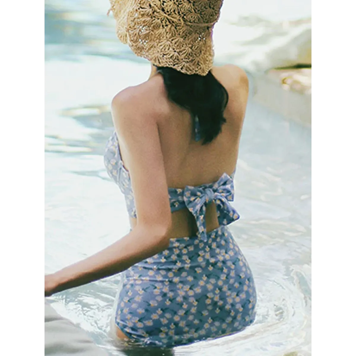 High Waist Bikini Set – Vintage Print Summer Swimwear - Sexy Products - Swimwear - 5