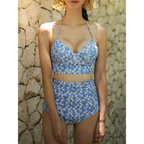 High Waist Bikini Set – Vintage Print Summer Swimwear - Sexy Products - Swimwear - 6