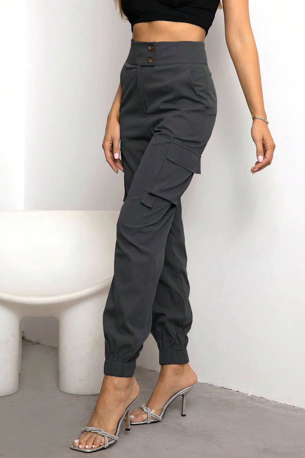 High Waist Cargo Pants - Bottoms - Pants - 11 - 2024