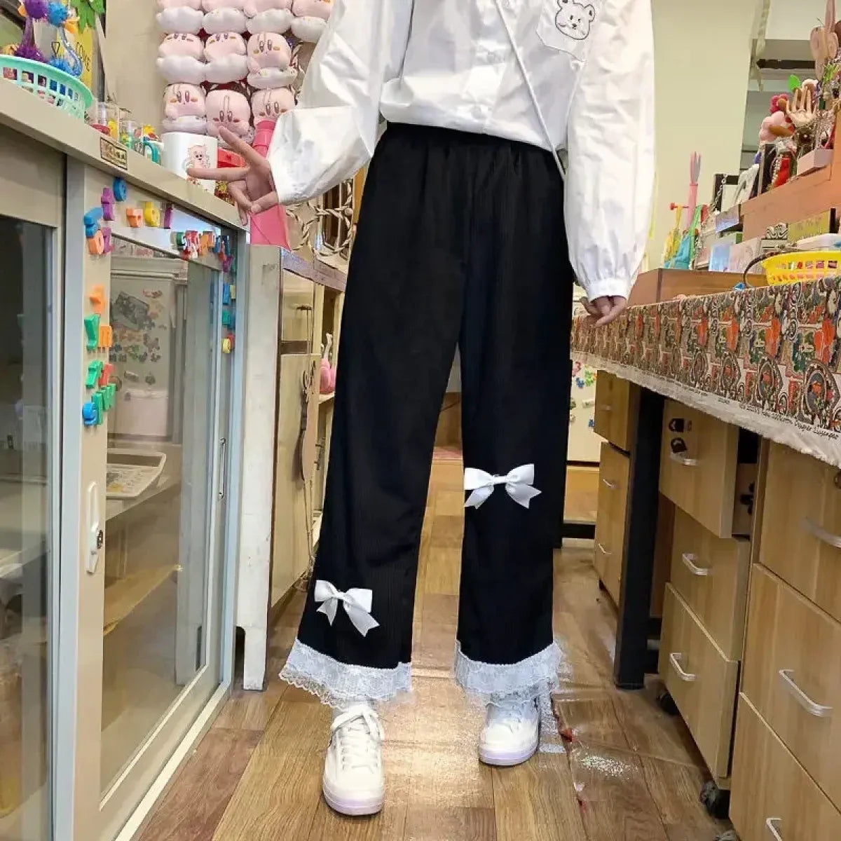 Kawaii High Waist Corduroy Lolita Pants - Best Sellers - 2