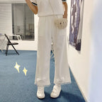 Kawaii High Waist Corduroy Lolita Pants - Bottoms - 9