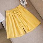 High Waist Cotton Linen Summer Shorts - Harajuku Style - Shorts - 8