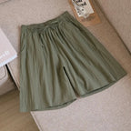 High Waist Cotton Linen Summer Shorts - Harajuku Style - Shorts - 14