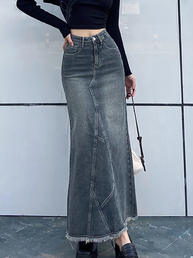 High Waist Denim Skirts - Bottoms - Pants - 4 - 2024