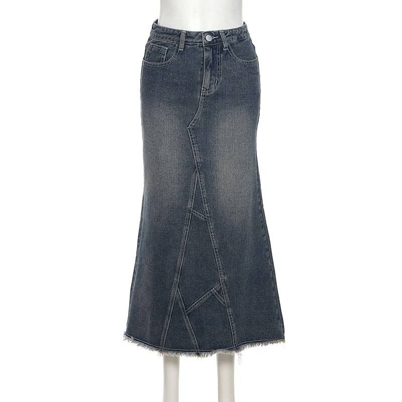 High Waist Denim Skirts - Bottoms - Pants - 5 - 2024