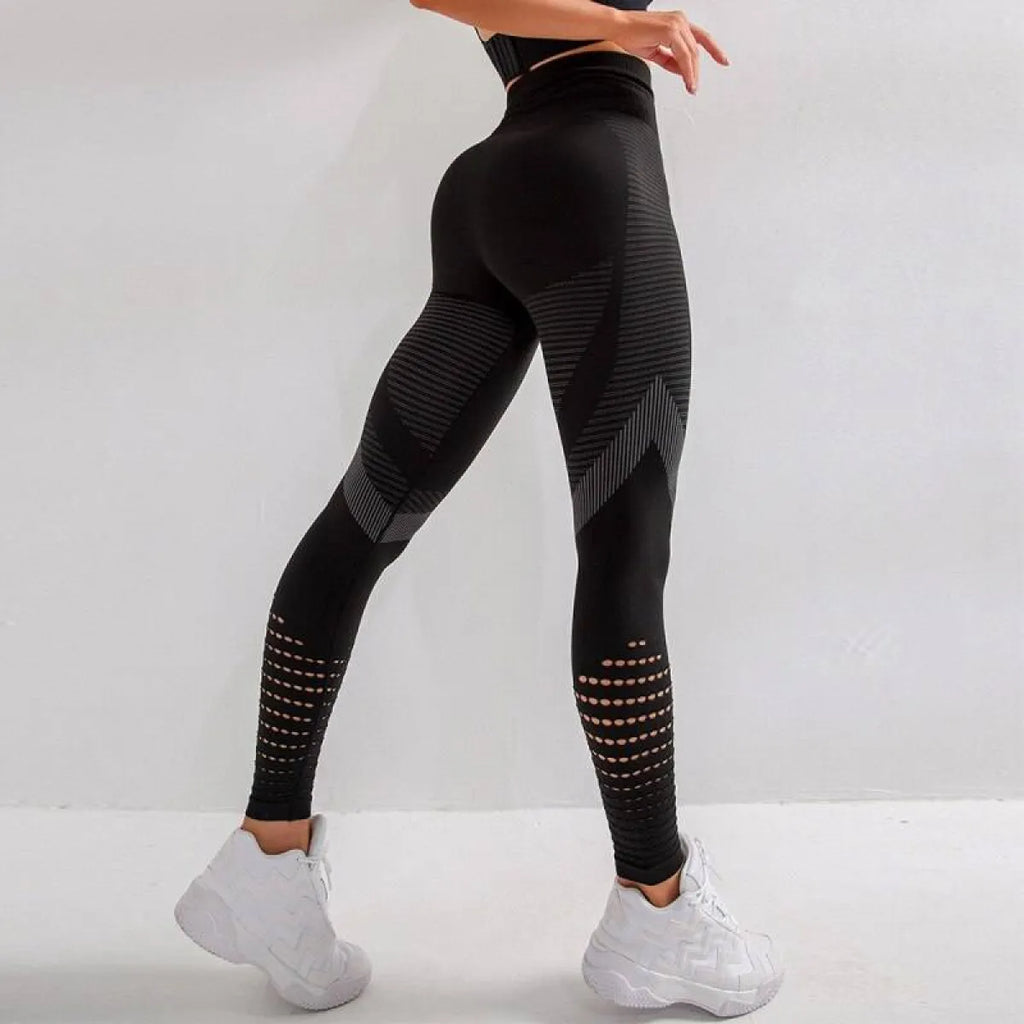 High Waist Fitness Leggings - Bottoms - 9