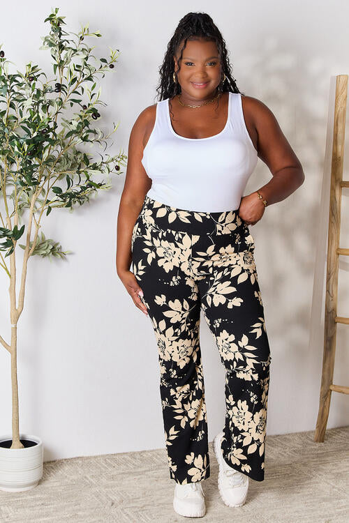 High Waist Floral Flare Pants - Bottoms - Pants - 4 - 2024